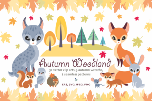 Autumn Woodland: Vector Animals and Plants for Modern Creative Projects