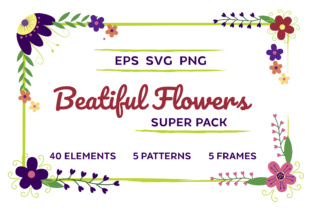 Beautiful Flowers Pack for Creative Design Projects