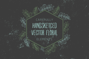 Carefully Handsketched Vector Floral Elements for Creative Projects