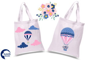 Elegant Hot Air Balloon Clipart for Creative Design Projects