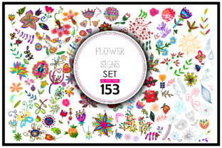 Exploring the 153 Vector Floral Signs Set BONUS for Designers and Creators