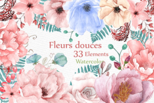 Exploring the Watercolor Fleur Douces Set: A Versatile Resource for Creative Designers