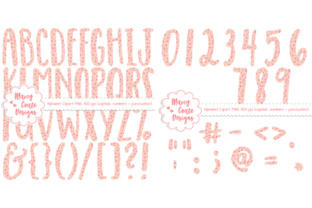Floral Alpha Clipart - Pink: Creative Uses for Designers, Educators, and Small Businesses