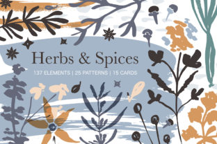 Herbs Spices Big Graphic Set