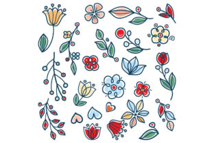 Meadow Garden Twigs Leaves and Flowers: A Versatile Design Resource for Spring and Summer Themes