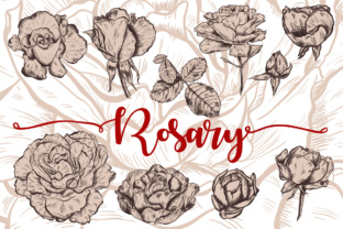 Rosary Rose Set: A Versatile Design Resource for Creative Projects