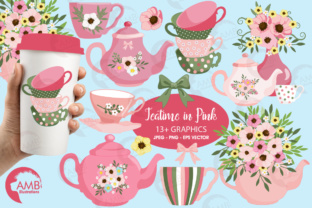 Tea Time Clipart: Elevating Creative Projects with Beautiful Floral Designs