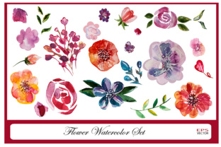 Watercolor Flowers Set: A Practical Resource for Creative Professionals