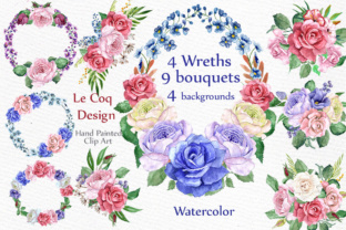 Watercolor Wreaths Clip Art: A Versatile Design Resource Done Right